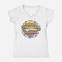 Hot Metal Slides And Neglect-Womens-V-Neck-Tee-kg07