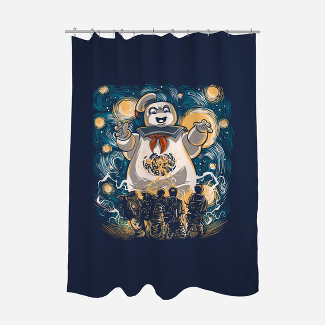 Starry Busters-None-Polyester-Shower Curtain-zascanauta