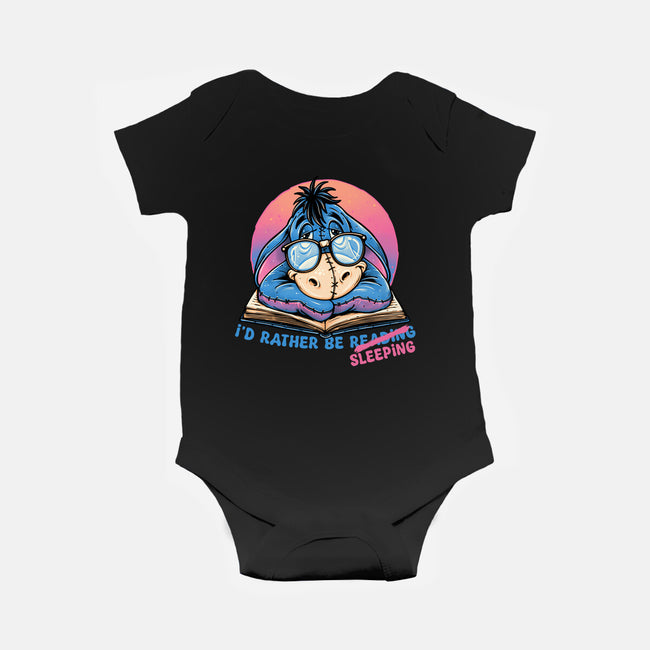 Rather Be Sleeping-Baby-Basic-Onesie-glitchygorilla