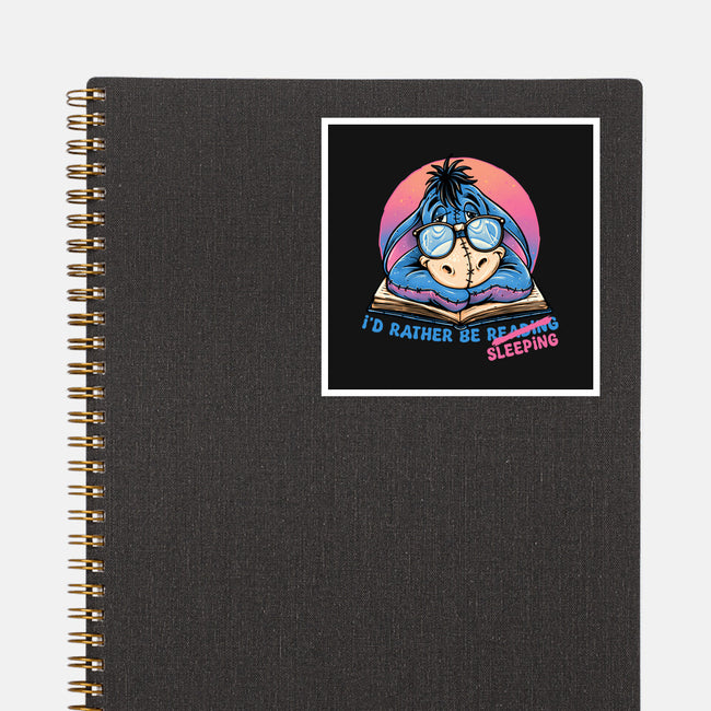 Rather Be Sleeping-None-Glossy-Sticker-glitchygorilla