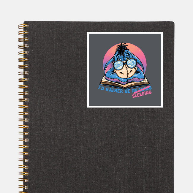 Rather Be Sleeping-None-Glossy-Sticker-glitchygorilla