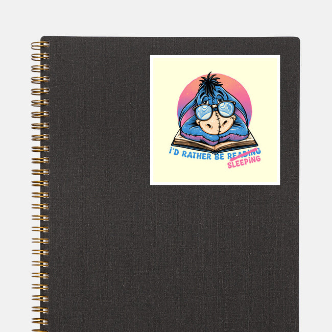 Rather Be Sleeping-None-Glossy-Sticker-glitchygorilla