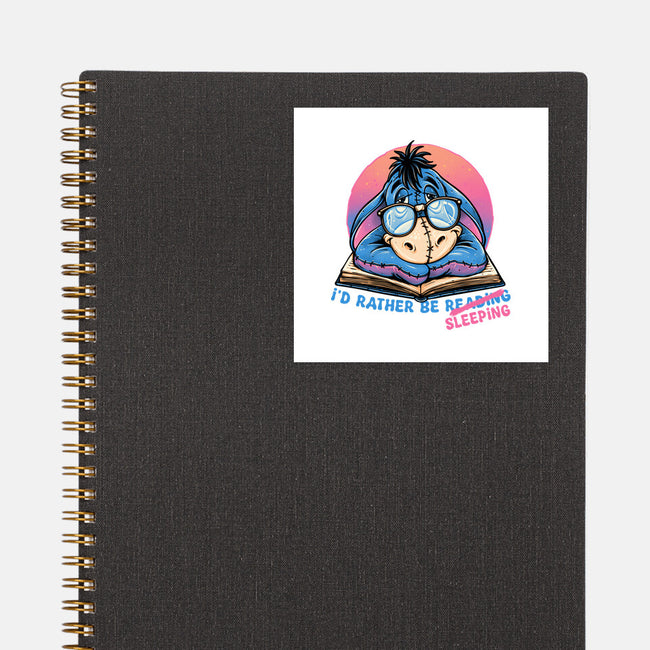 Rather Be Sleeping-None-Glossy-Sticker-glitchygorilla