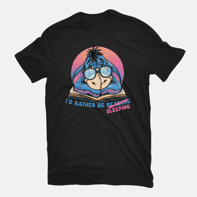 Rather Be Sleeping-Womens-Fitted-Tee-glitchygorilla