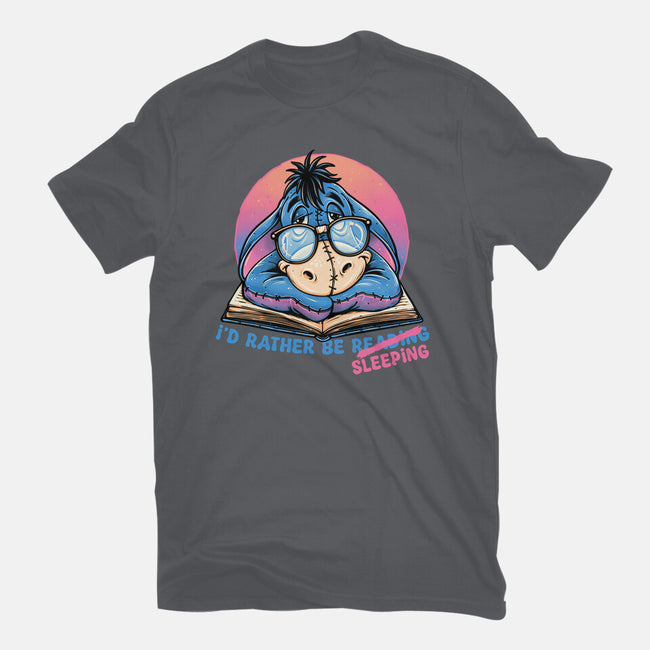 Rather Be Sleeping-Womens-Fitted-Tee-glitchygorilla