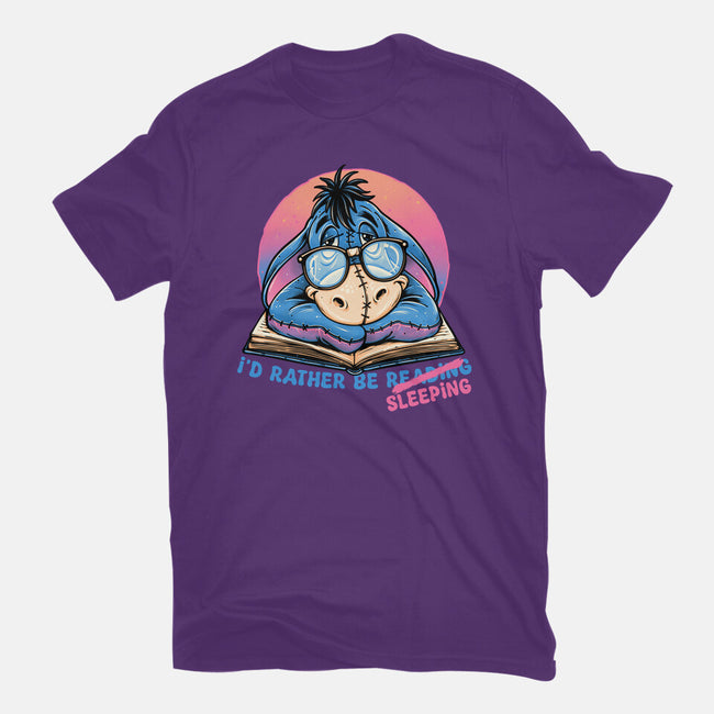 Rather Be Sleeping-Womens-Fitted-Tee-glitchygorilla
