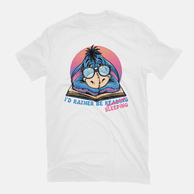 Rather Be Sleeping-Womens-Fitted-Tee-glitchygorilla