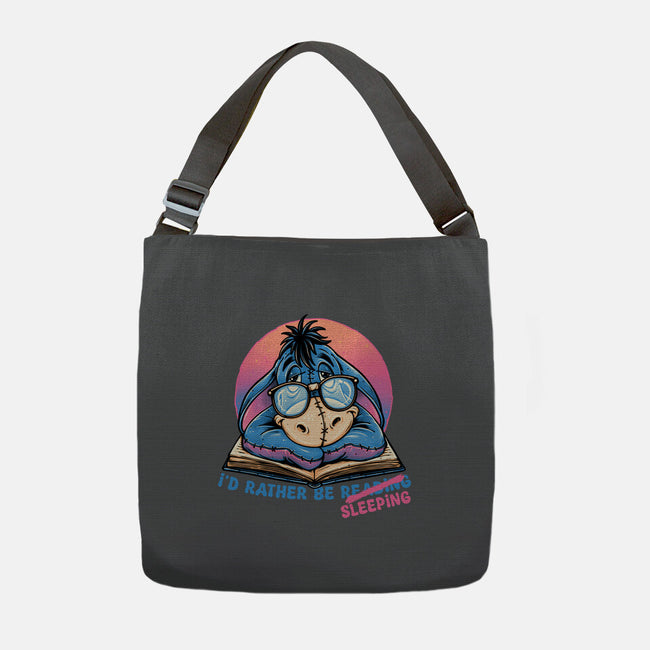 Rather Be Sleeping-None-Adjustable Tote-Bag-glitchygorilla