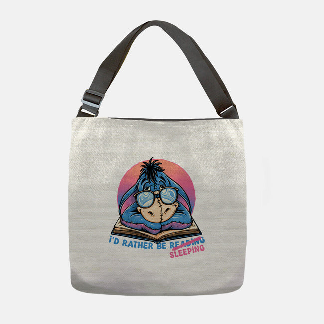 Rather Be Sleeping-None-Adjustable Tote-Bag-glitchygorilla