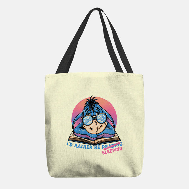 Rather Be Sleeping-None-Basic Tote-Bag-glitchygorilla