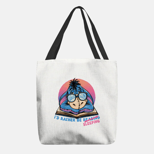 Rather Be Sleeping-None-Basic Tote-Bag-glitchygorilla