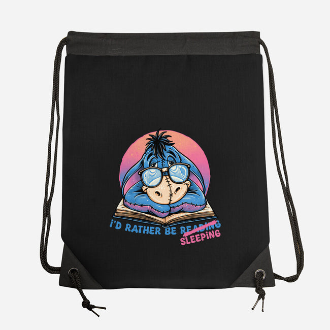 Rather Be Sleeping-None-Drawstring-Bag-glitchygorilla