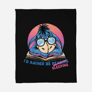 Rather Be Sleeping-None-Fleece-Blanket-glitchygorilla