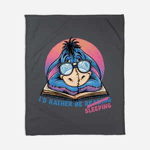 Rather Be Sleeping-None-Fleece-Blanket-glitchygorilla