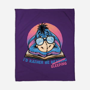 Rather Be Sleeping-None-Fleece-Blanket-glitchygorilla