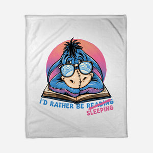 Rather Be Sleeping-None-Fleece-Blanket-glitchygorilla