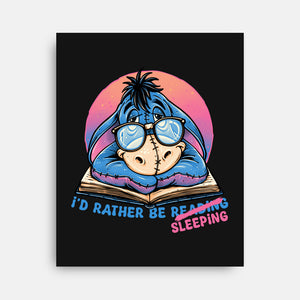 Rather Be Sleeping-None-Stretched-Canvas-glitchygorilla
