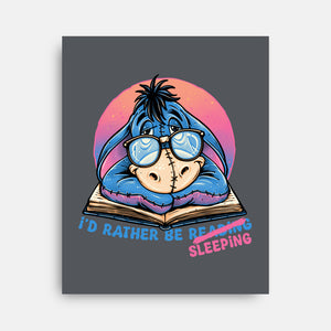 Rather Be Sleeping-None-Stretched-Canvas-glitchygorilla