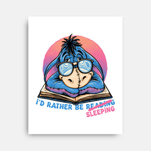 Rather Be Sleeping-None-Stretched-Canvas-glitchygorilla