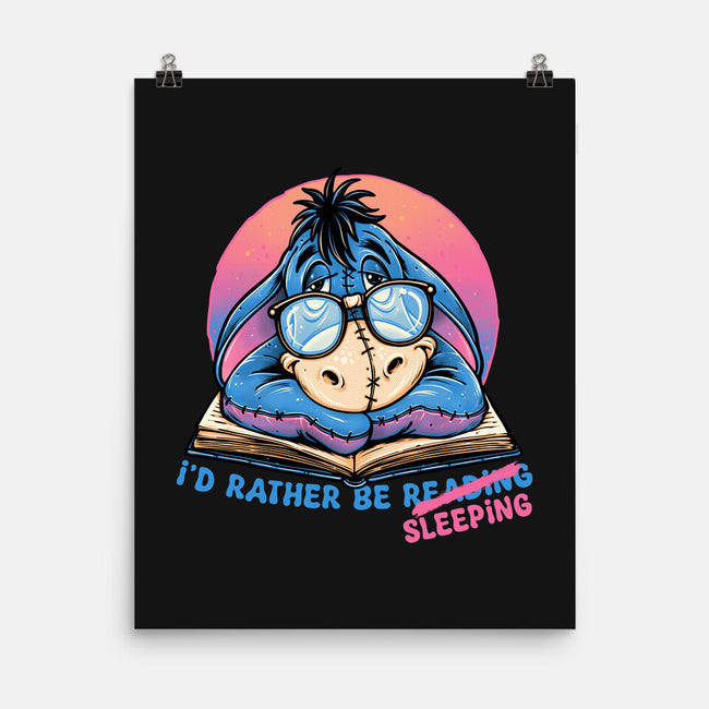 Rather Be Sleeping-None-Matte-Poster-glitchygorilla