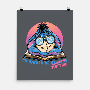 Rather Be Sleeping-None-Matte-Poster-glitchygorilla