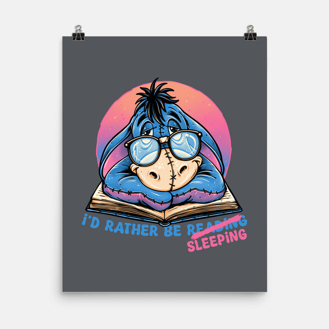 Rather Be Sleeping-None-Matte-Poster-glitchygorilla