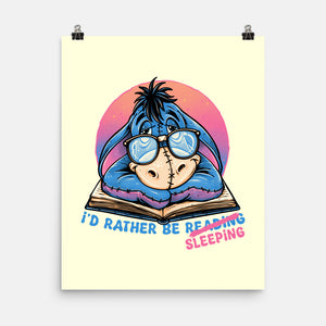 Rather Be Sleeping-None-Matte-Poster-glitchygorilla