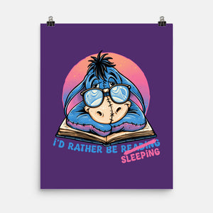 Rather Be Sleeping-None-Matte-Poster-glitchygorilla