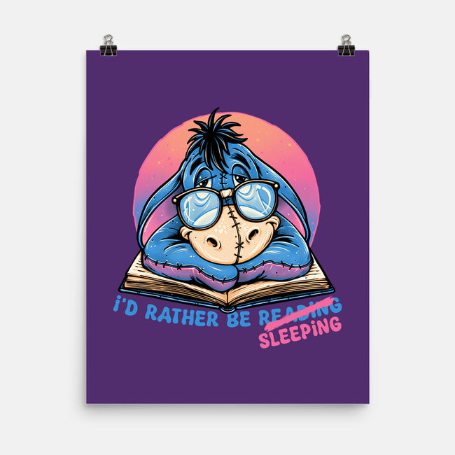 Rather Be Sleeping-None-Matte-Poster-glitchygorilla