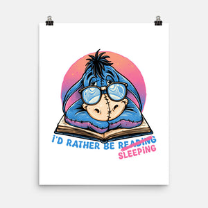 Rather Be Sleeping-None-Matte-Poster-glitchygorilla