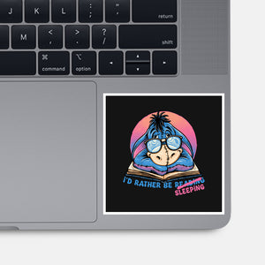 Rather Be Sleeping-None-Glossy-Sticker-glitchygorilla