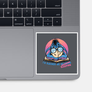 Rather Be Sleeping-None-Glossy-Sticker-glitchygorilla
