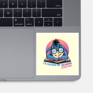 Rather Be Sleeping-None-Glossy-Sticker-glitchygorilla