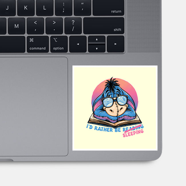 Rather Be Sleeping-None-Glossy-Sticker-glitchygorilla