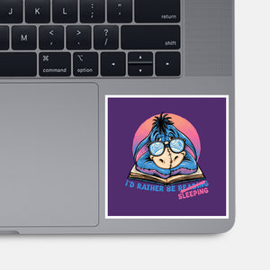 Rather Be Sleeping-None-Glossy-Sticker-glitchygorilla