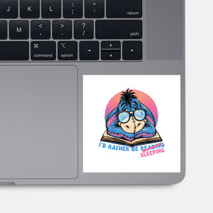 Rather Be Sleeping-None-Glossy-Sticker-glitchygorilla