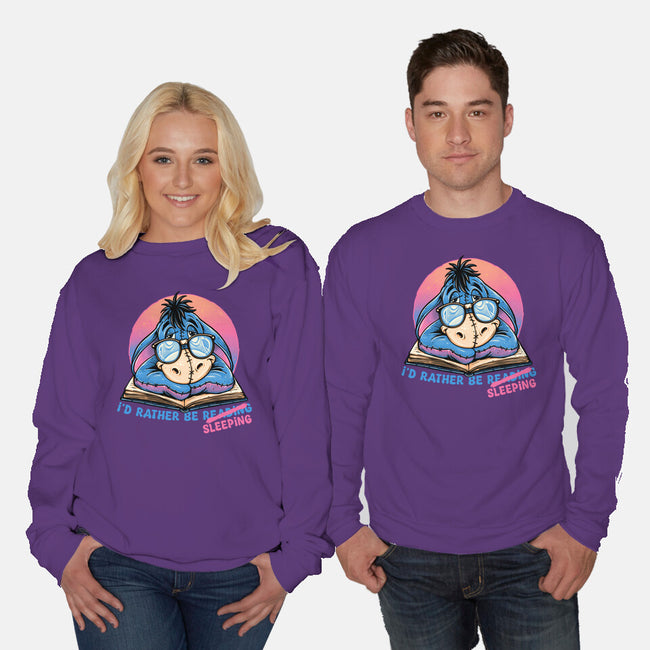 Rather Be Sleeping-Unisex-Crew Neck-Sweatshirt-glitchygorilla