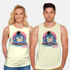 Rather Be Sleeping-Unisex-Basic-Tank-glitchygorilla