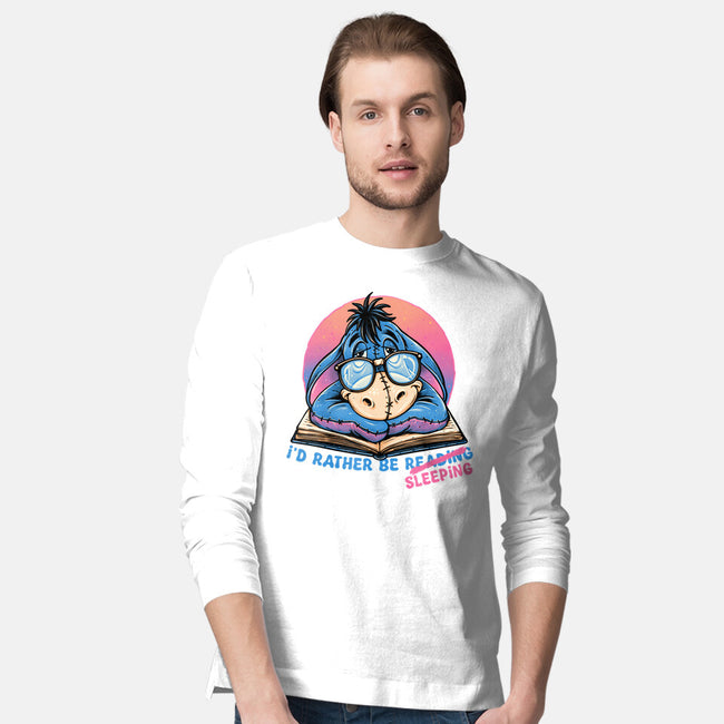 Rather Be Sleeping-Mens-Long Sleeved-Tee-glitchygorilla