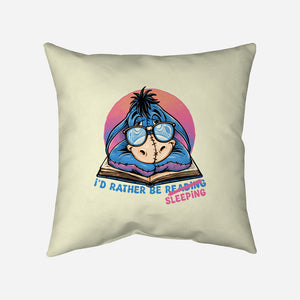 Rather Be Sleeping-None-Removable Cover w Insert-Throw Pillow-glitchygorilla