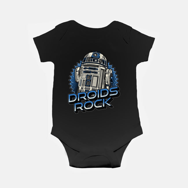 Droids Rock-Baby-Basic-Onesie-glitchygorilla