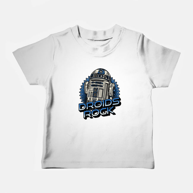 Droids Rock-Baby-Basic-Tee-glitchygorilla