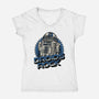 Droids Rock-Womens-V-Neck-Tee-glitchygorilla