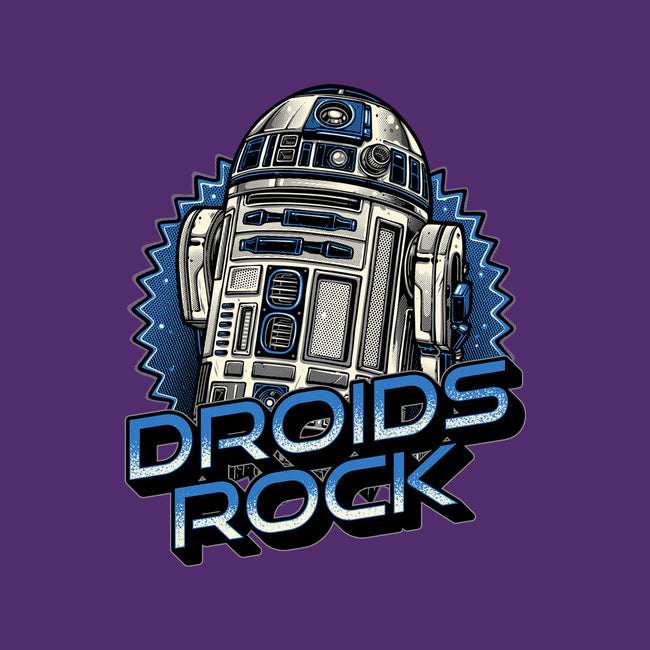 Droids Rock-Womens-Basic-Tee-glitchygorilla