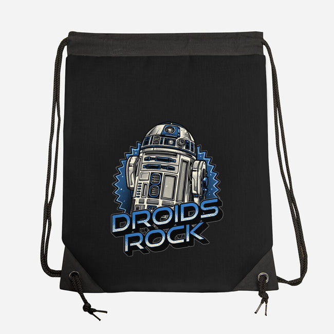 Droids Rock-None-Drawstring-Bag-glitchygorilla