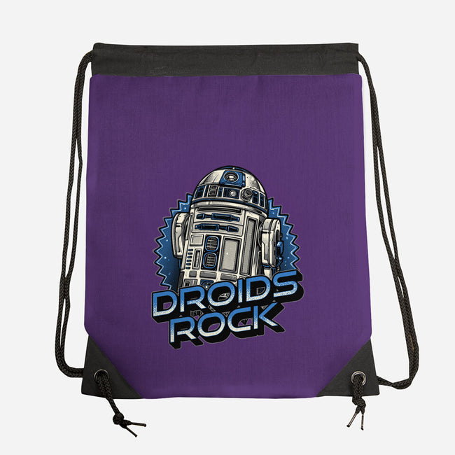 Droids Rock-None-Drawstring-Bag-glitchygorilla