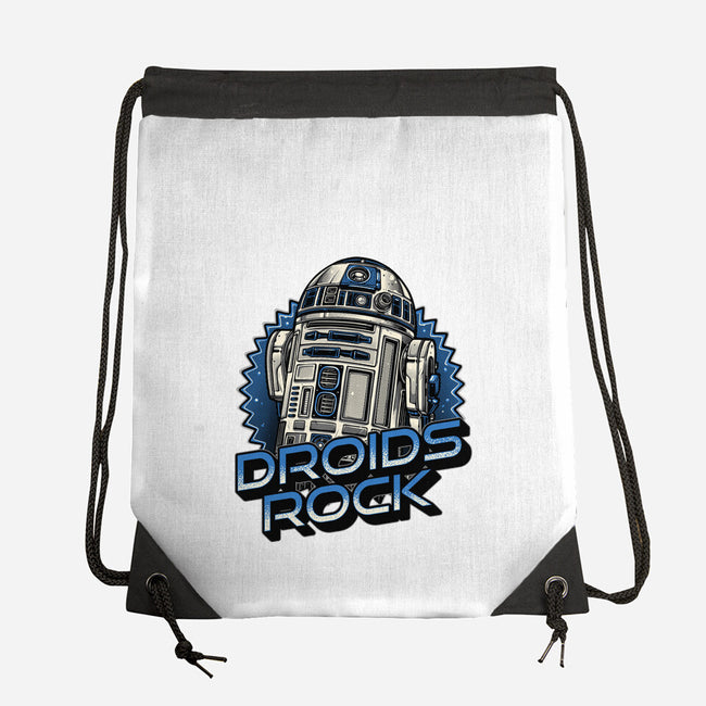 Droids Rock-None-Drawstring-Bag-glitchygorilla