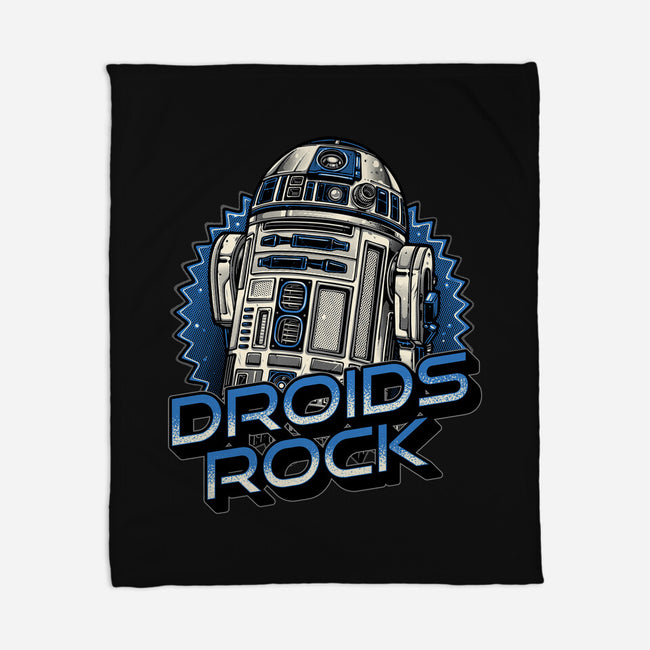 Droids Rock-None-Fleece-Blanket-glitchygorilla