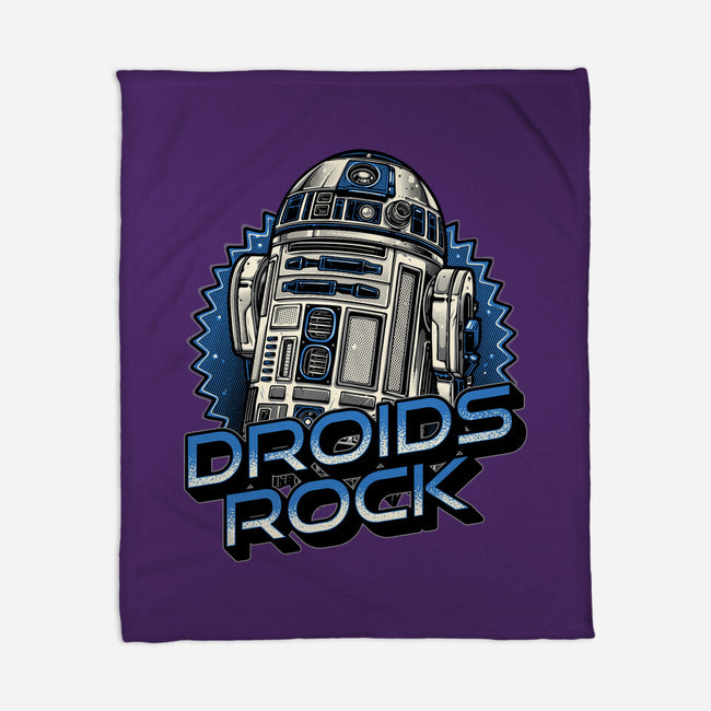 Droids Rock-None-Fleece-Blanket-glitchygorilla