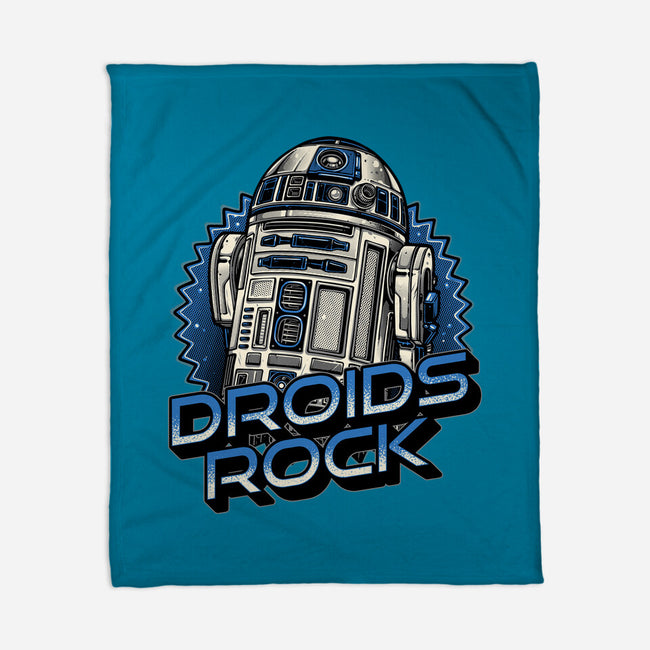 Droids Rock-None-Fleece-Blanket-glitchygorilla